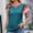 Green, variant on QUNYINEY Casual Women's Tops Crew Neck Colorblock Short Sleeve Sweater Pullover Knit Loose Tops