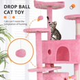 thumbnail image 2 of YRLLENSDAN 70 inch Tall Cat Tree Tower for Indoor Cats, Large Cat Tower with Scratching Post, Cat Climbing Tower with Cat Tree House, Sturdy Cat Condo, Pink, 2 of 7