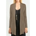 thumbnail image 2 of Sofra Women & Plus Size Lightweight Draped Open Front Rayon Summer Cardigan, 2 of 4