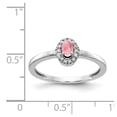 thumbnail image 2 of Primal Gold 14 Karat White Gold Diamond and Cabochon Pink Tourmaline Ring, 2 of 3