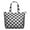 Black White Checkerboard, variant on Red Blue Checkered Pattern Travel Tote Bags for Women Carry On,Large Weekender Bags for Women Travel,Multi Functional Duffle Bag for Work,Shopping,Sports