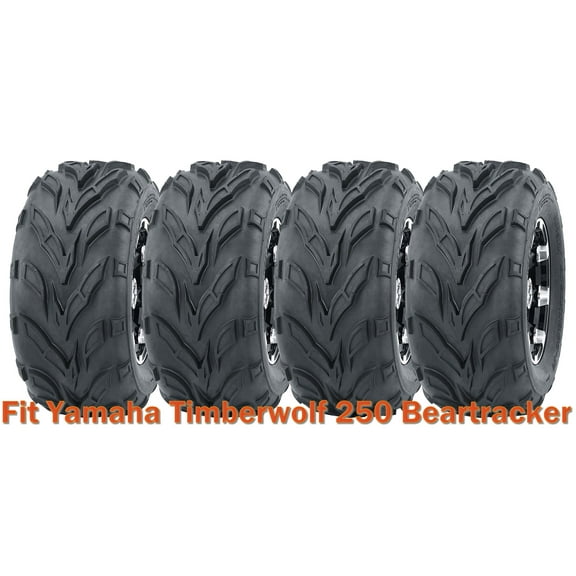 22x7-10 & 22x10-10 Full Set Yamaha Timberwolf 250 Beartracker Sport ATV Tires