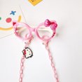 thumbnail image 1 of Sanrio-Marco de gafas Kawaii Hellokitty para niños, sin lentes juguete, lazo de silicona para niña, decoración bonita, patas suaves, plegable sin Ceñido, 1 of 4