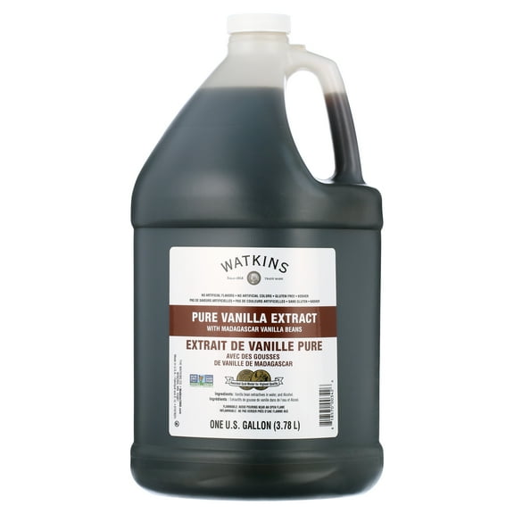 Watkins Pure Vanilla Extract, with Madagascar Vanilla Beans, 1 Gallon (Food Form: Liquids)