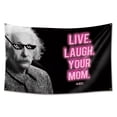 thumbnail image 1 of Tapestry Flag Lives Laughs Yours Moms, anime, 90 x 150 cm, 1 of 1