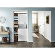Whirlpool WET4124HW 24 Inch Electric Stacked Laundry Center with 6 Wash Cycles