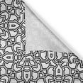 thumbnail image 6 of Ambesonne Ethnic Valance & Curtain, Culture Motifs, 55"x30", Black White, 6 of 6