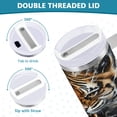 thumbnail image 5 of 40 Oz Car Handle Water Bottle Water Cup Water Bottle Water Jug Coffee Cup Travel Water Bottle Fierce Big Tiger, 5 of 8