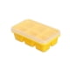 thumbnail image 5 of Inteprter Moldes para bandejas de cubitos de hielo de 6 rejillas con tapa, moldes para bandejas de cubitos de hielo cuadrados de PP, barra para Amarillo 2Conjunto, 5 of 6