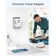 thumbnail image 4 of Adaptador Universal de Viaje LENCENT Blanco GaN III 65W con 2 Puertos USB y 3 PD USB-C para USA Euro, 4 of 8