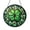 Acrylic 3.5 Inch, variant on Three Leaf Clover Stained Glass Window Hanging – Green Floral Decor