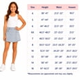 thumbnail image 6 of Jessica Simpson Girls Denim Skort Casual Mid Waist Denim Skirts with Shorts with Pockets, 6 of 7