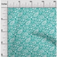 thumbnail image 2 of oneOone Rayon Turquoise Green Fabric Paisleys Sewing Craft Projects Fabric Prints By Yard 56 Inch Wide-D4, 2 of 5
