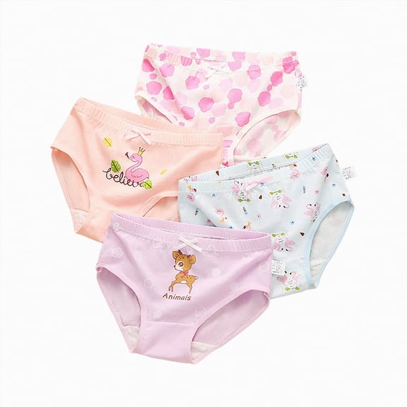 JUMEYU Girl Boyshorts Underwear Girls Underwear Kids Soft Skin-friendly Panties Breathable Lightweight Briefs For Teens 4 Packs Size 8-12 (Light Purple,8-12 Years)