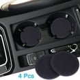thumbnail image 2 of Car Cup Holder Coaster, Wisdompro 4 Pack 2.75 Inch Diameter Cup Holder Insert Coaster, Non-Slip Universal Vehicle Interior Accessories Cup Mats for Women and Men - Black, 2 of 7