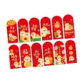 thumbnail image 3 of KLKCMS 12 Pcs Enveloppes Rouges Chinoises Cadeau Décoratif Enveloppes d'Argent Chanceux Chinois avec Serpent Imprimé, 3 of 9