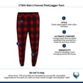 thumbnail image 4 of CTM  Flannel Plaid Jogger Pant (Men), 4 of 4