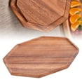 thumbnail image 4 of Serving Tray, Wooden Saving Space Table Tray  For Fruit Tray For Dining Tray For Breakfast Tray For Beverage Tray 20x20x2cm, 4 of 8