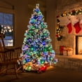 thumbnail image 3 of Árbol de Navidad Artificial Costway Preiluminado 210 cm con 400 Luces LED, 3 of 4