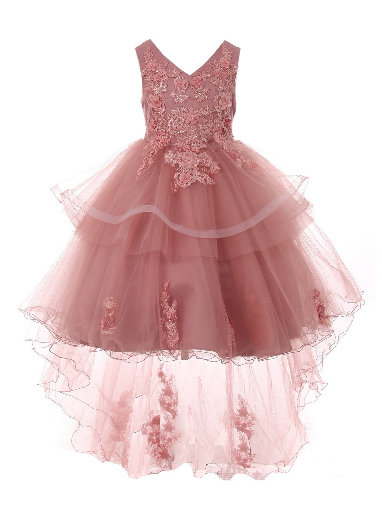 mauve little girl dresses