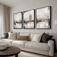 thumbnail image 2 of Neutral Singg Wall Art for Living Room, 3 Piece Modern Canvas Prints Paintings Artwork for Walls-Tan Beige Brown Minimalist Pictures for Living Room Hallway Bedroom Wall Decor, 2 of 6