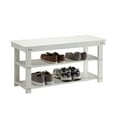 thumbnail image 2 of Convenience Concepts Oxford Utility Mudroom Bench, White, 2 of 3