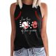 thumbnail image 1 of Playeras,Blusas y Tops,Ropa para Mujer Lindo camisetas sin mangas para las mujeres de cuello redondo para mujer, chaleco informal y versátil con estampado, camiseta sin mangas para mujer (S, L), 1 of 4