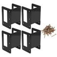 thumbnail image 3 of Firewood Rack Support,4PCS Log Rack Bracket Pre Drilled Firewood Rack Bracket Log Rack Bracket Best in its Class, 3 of 8