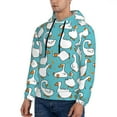 thumbnail image 3 of Bingfone Cartoon Funny Goose Men'S Drawstring Hoodie Long Sleeve Pocket Sweatshirts-Large, 3 of 9
