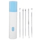 thumbnail image 1 of Removedor de espinillas al vacío, limpiador eléctrico de poros y comedones, dispositivo de belleza para el hogar con 5 uds, herramientas para el acné, azul, 1 of 8