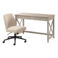 thumbnail image 1 of Key West 48W x 24D Writing Desk and Chair Set in Washed Gray - Engineered Wood, 1 of 9