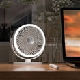 thumbnail image 6 of YIEMEEN Desk Fan Camping Fan Tent Fan Hanging Fan 3Speed with LED Light 1000mAh Battery, 6 of 19