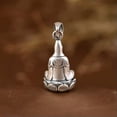 thumbnail image 6 of QQTDFG 925 Sterling Silver Guanyin Avalokitesvara Buddha Lotus Pendant A5180-default, 6 of 9