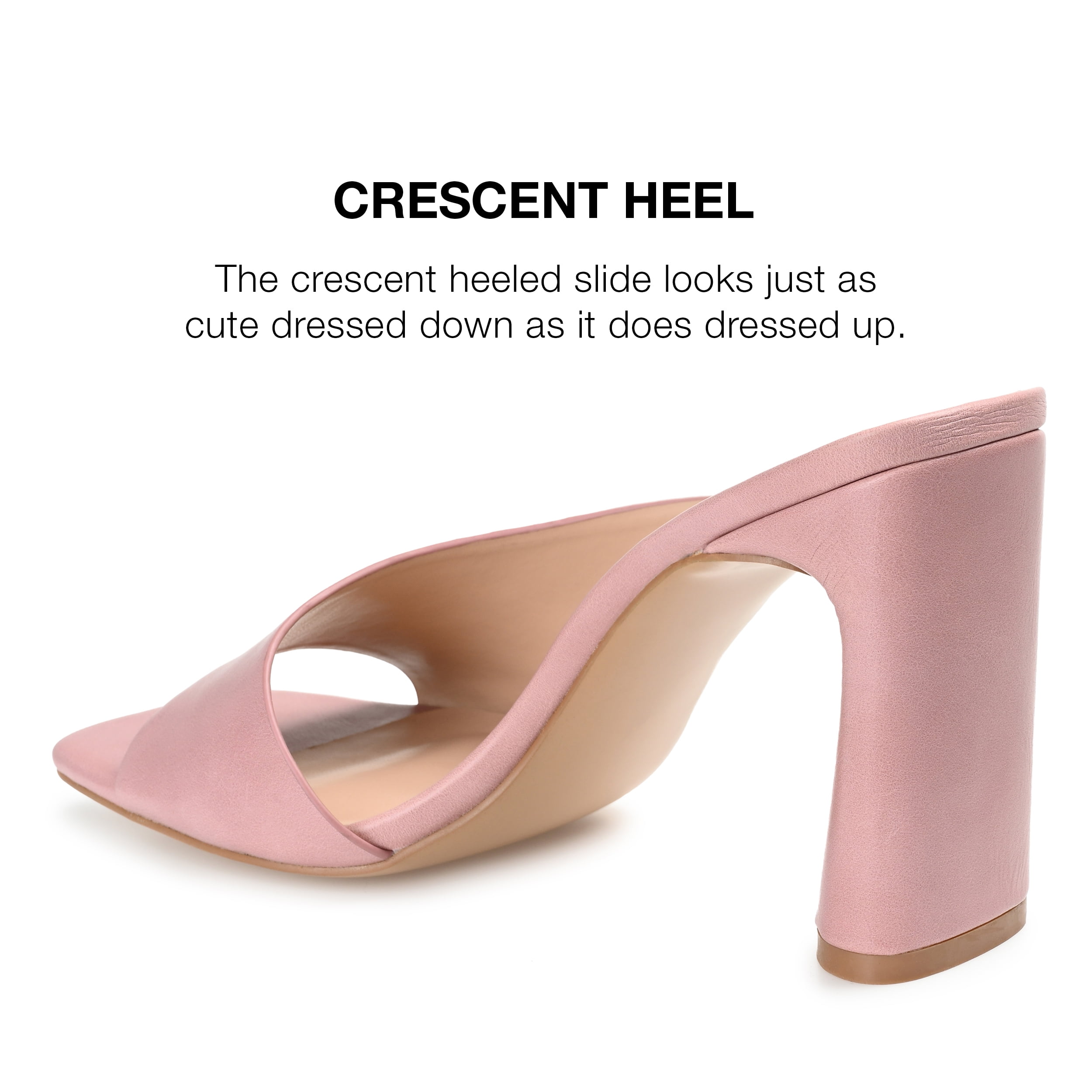 Journee Collection Womens Dola Faux Leather Dressy Heels