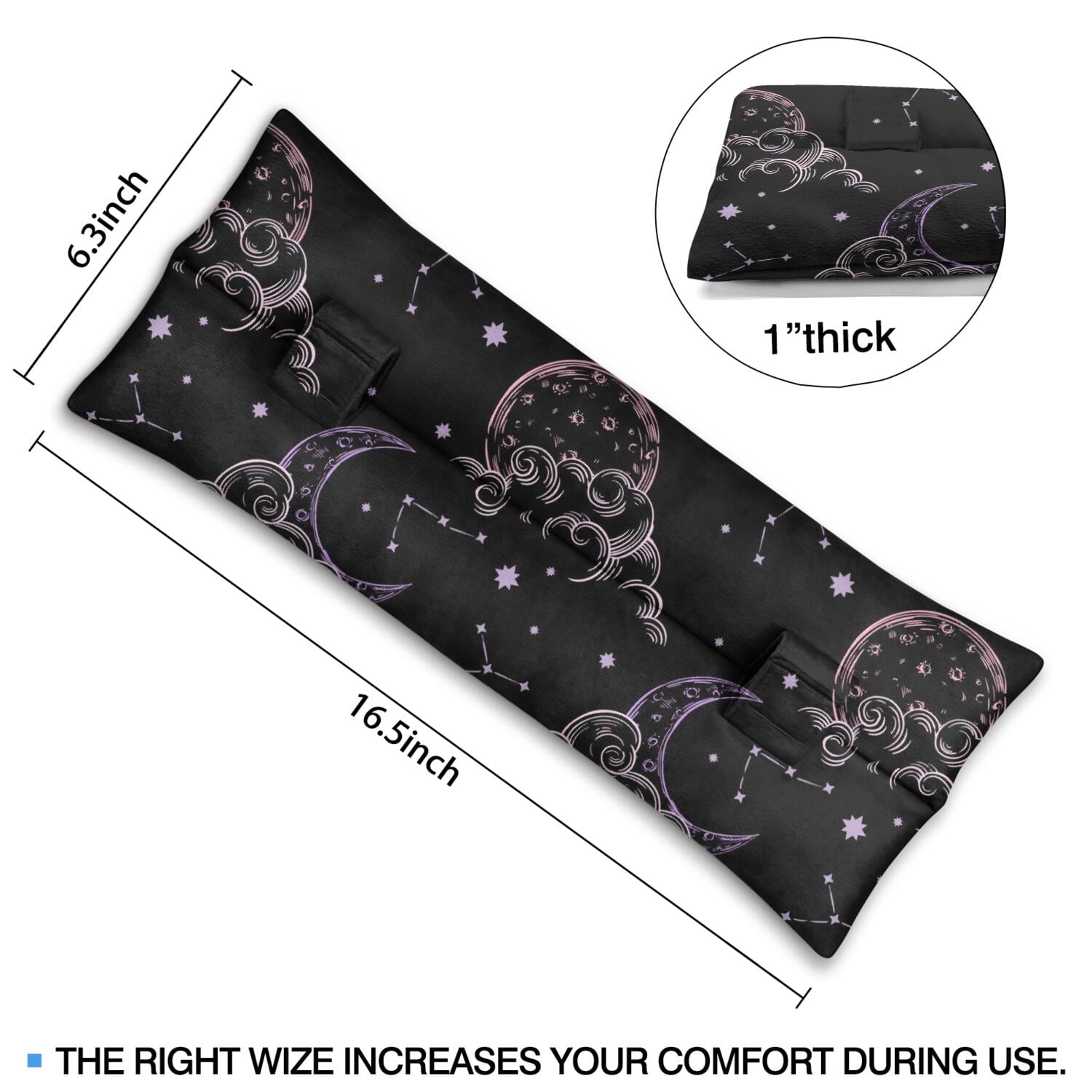 Vintage Celestial Seatbelt Pillow Soft Chest Protector for Heart Surgery & Mastectomy Recovery