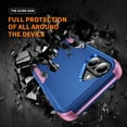 thumbnail image 6 of Compatible with Apple iPhone 16 Case for Women Men, Military Grade Shockproof Drop Protection Anti-Scratch Bumper Rugged Matte Phone Case Cover for iPhone 16, Blue+Pink, 6 of 7