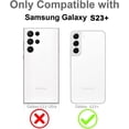 thumbnail image 6 of for Samsung Galaxy S23 Plus 5G Case Heart Plating Electroplate Luxury Elegant Case Camera Protector Soft TPU Shockproof Protective Corner Back Cover Galaxy S23 Plus 5G Case -Blue, 6 of 11
