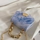 thumbnail image 4 of Bolso Vintage mujer cadena PU cuero hombro bandolera bandolera solapa bolsos, 4 of 6