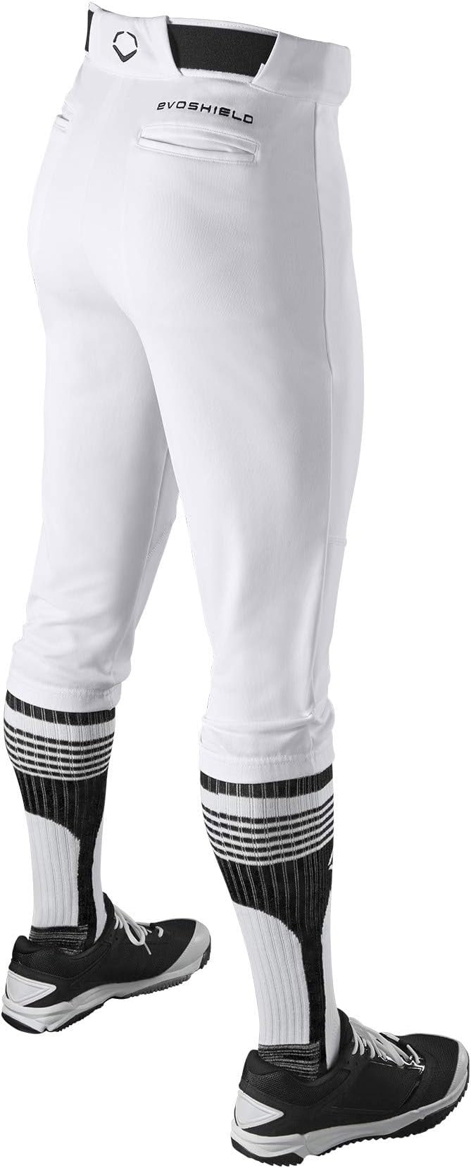 Culotte Baseball Rayée EvoShield Salute – Blanc/Noir – Jeunesse Unisexe Taille XL