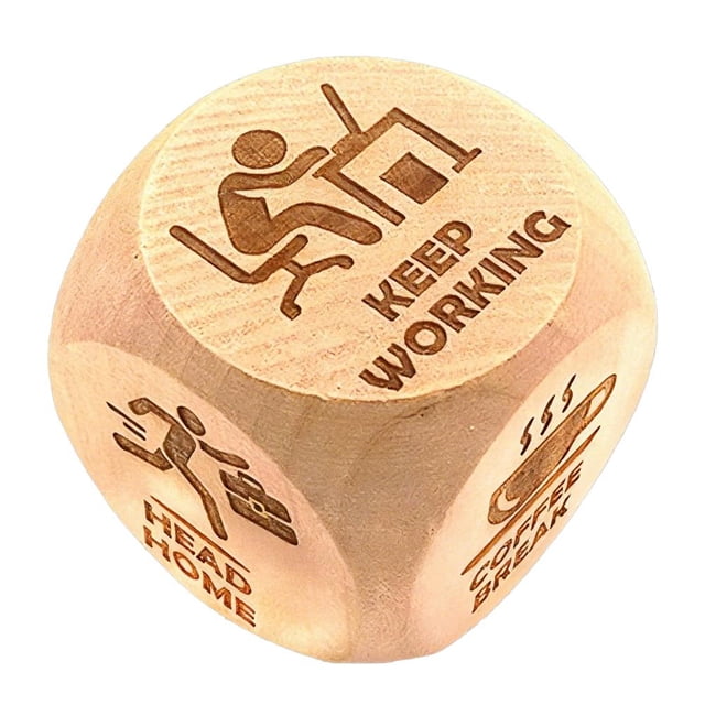 2PCS Quilters Dice,Handmade Wooden Fidget Dice with 6 Fun Games,Office Fidget Dices,Stress Dices,Gift Relief For Colleagues