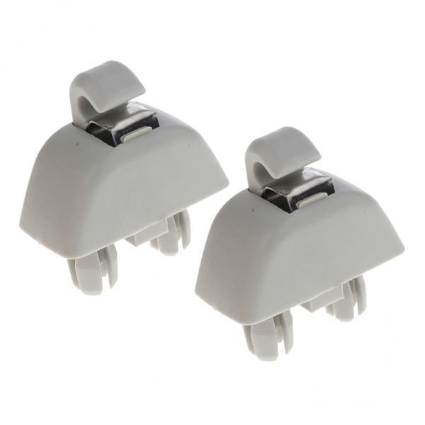 2x 1 Soportes de Sujeción de Clip para Soporte de Visera Solar, Pieza de Accesorios yotijar Gancho de clip para visera solar