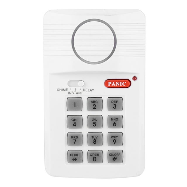 Home Security Keypad, With No Wiring Required With Panic Button 3 Settings Home Security System, For Doors, Sheds