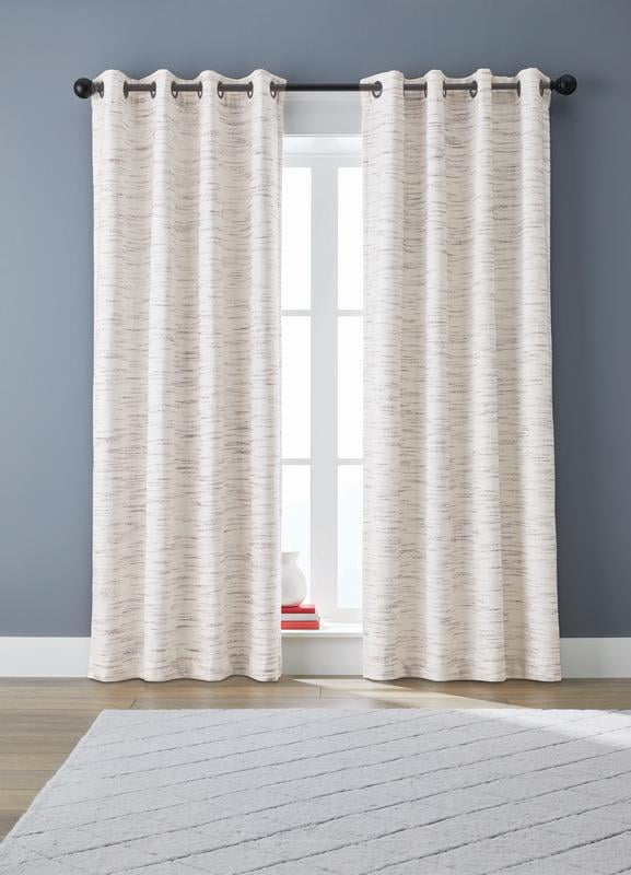 Better Homes & Gardens, Taupe Stripe Blackout Curtain Panel, 53" x 63