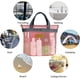 thumbnail image 3 of Bolsa de malla para ducha, organizador portátil para artículos de tocador y baño con cremallera para viajes, gimnasio, camping, residencias universitarias y playa., 3 of 5