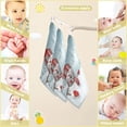 thumbnail image 3 of Dreamtimes 3D Cartoon Happy Snowman Baby Muslin Washcloths Face Towel, Christmas Winter Burp Cloths Cotton Wipes 5 PCS Infant Wash Cloth for Newborn Boys Girls 12x12 inches, 3 of 7