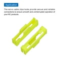 thumbnail image 4 of Unique Bargains 30 Pcs Clips de Câble Servo, Support de Fixation de Câble d'Extension ABS pour Modèle DIY Avion Bateau RC Jaune, 4 of 4