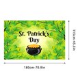 thumbnail image 5 of AYktou St Patricks Day Decorations,Spring Decor,St Patrick's Day Flags Double Printed Banner Shamrocks Hat Gold Coins Luck Green Yard Sign Trefoil Poster Photo Irish Holiday Decorations The Flags, 5 of 5