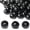 Black, variant on 100 count White  Beads 16mm Large Hole 6mm for Craft DIY Macrame Art Decoration and  Artworks