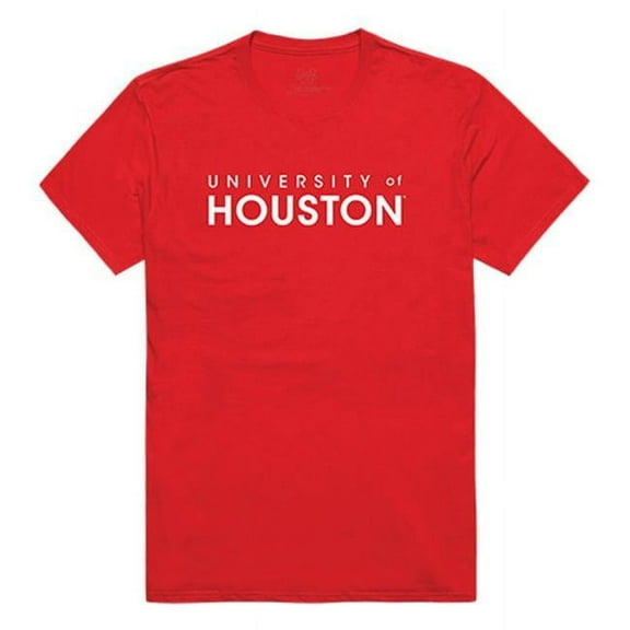 W Republic Apparel 516-123-R58-02 University of Houston Mens Institutional Tee, Red - Medium