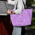 thumbnail image 7 of Sigee Lilac Glittering Print Extra Large Waterproof Beach Travel Bag with Zipper - Durable and Versatile for Vacation, Gym, and Daily Use, 7 of 7